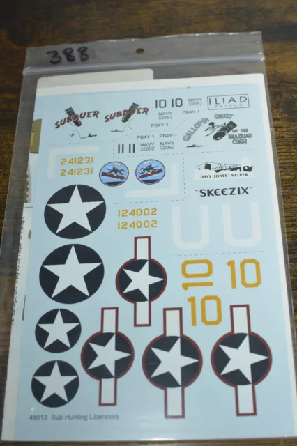 DECALS  1/48 B-24 Sub Hunting Liberators Model Kits Iliad Design 48013 (388)