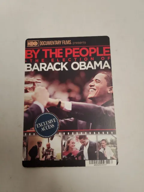 By The People Election Of Barack Obama BLOCKBUSTER DVD BACKER CARD ONLY 5.5"X8"