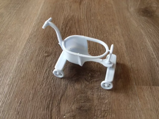 Vintage Plastic Jeryco Blue Baby Stroller Toy 2 1/2 Inch Tall