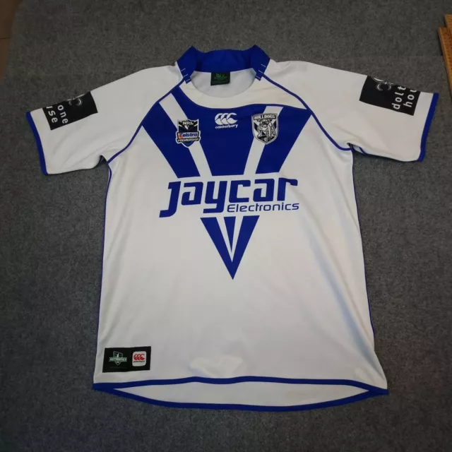 Canterbury Bulldogs Jersey mens XLARGE white Rugby League nrl 2012 Size XL