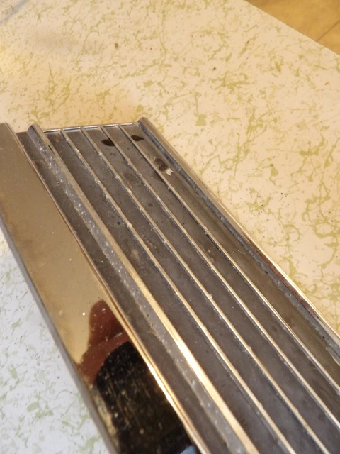 1968 1969 Ford Torino Fairlane Cyclone Ac Dash Glove Box Chrome Trim 3