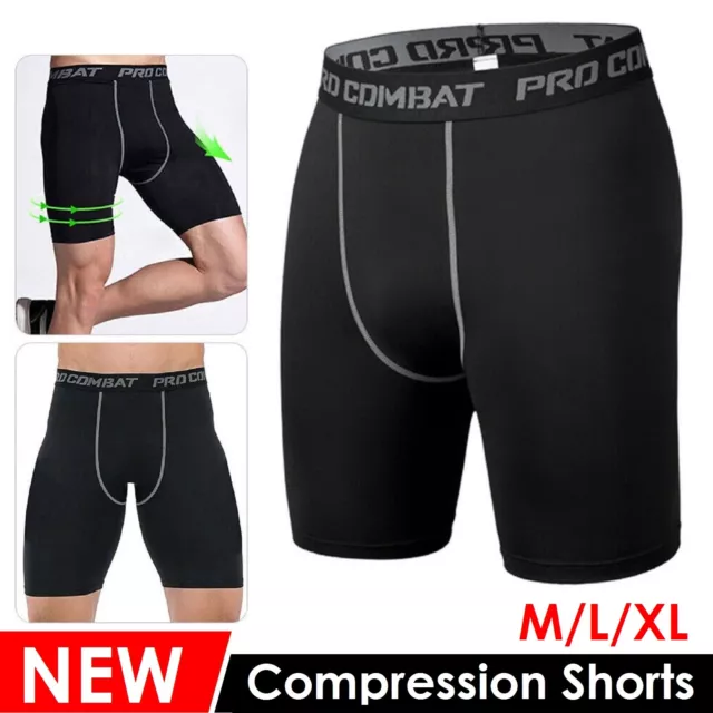 Men's Compression Shorts Sports Briefs Skin Tight Fit Gym Pant Running Pants