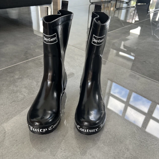 LADIES BLACK JUICY Couture Wellies Size 5 24.99 PicClick UK