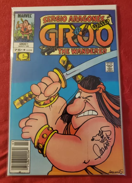 Marvel Epic Sergio Aragones Groo The Wanderer #1 Cover Signed/Rufferto No COA