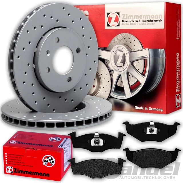 ZIMMERMANN SPORT DISCHI FRENO 239 mm + pastiglie per VW GOLF 3 VENTO POLO 6KV2 6KV5