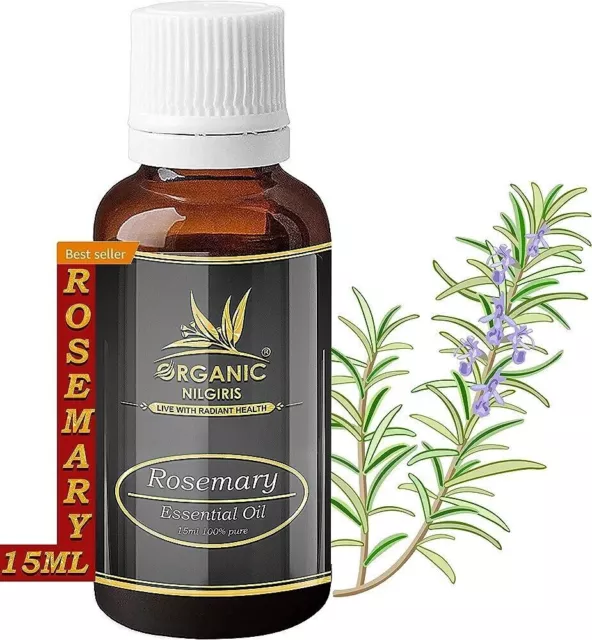 Aceite esencial de romero Nilgiris orgánico para el crecimiento del...