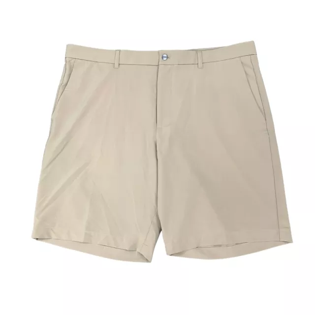 Callaway Shorts Mens 38 Tan Flat Front Chino High Rise Stretch Travel Golf