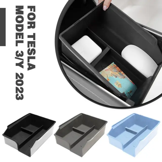 For Model 3 Y 2021 Center Console Organizer Tray Storage Box Accessories н O2L