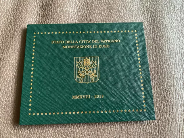 VATIKAN Euro Kursmünzensatz KMS 2018 in Originalblister Klappfolder