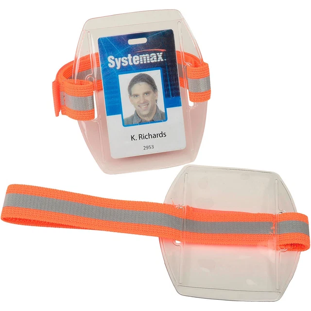 Ergodyne&#174; Squids&#174; Arm Band ID/Badge Holder, Hi-Vis Orange