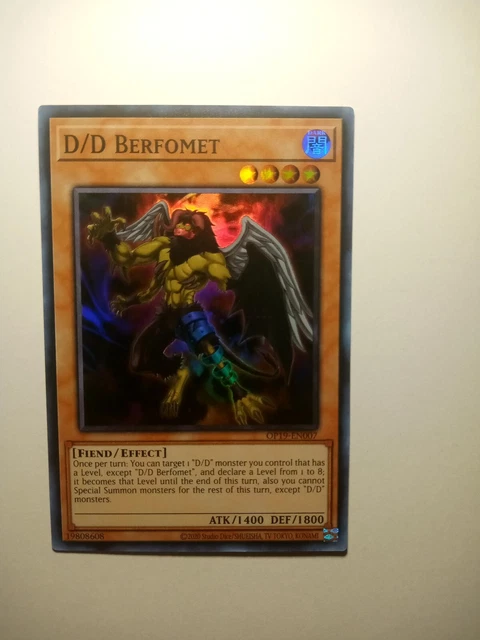 Yu-Gi-Oh! TCG D/D Berfomet OTS Tournament Pack 19 OP19-EN007 Unlimited Super...