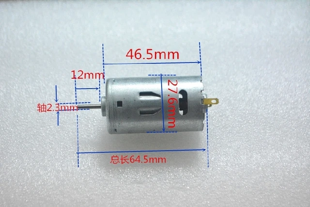 LARGE TORQUE HIGH-POWER Motor 390 DC Motor 6V-12V Power Tools Mini ...