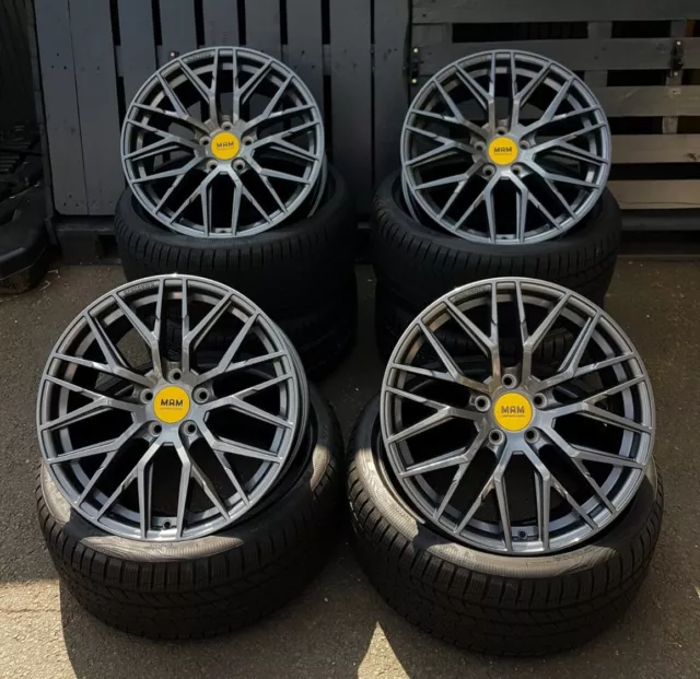 19 Zoll MAM RS4 Alu Felgen 5x114,3 grau für Hyundai Mazda Kia Dacia Mazda I30N