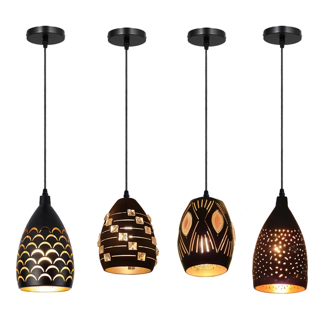 Modern Retro Industrial Metal Pendant Light Lampshade Chandelier Ceiling Lamp