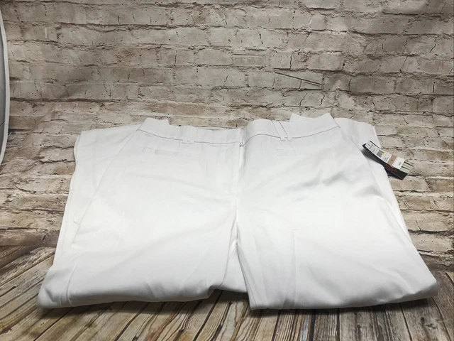 studio works capri pants classic fit no gap White size 12