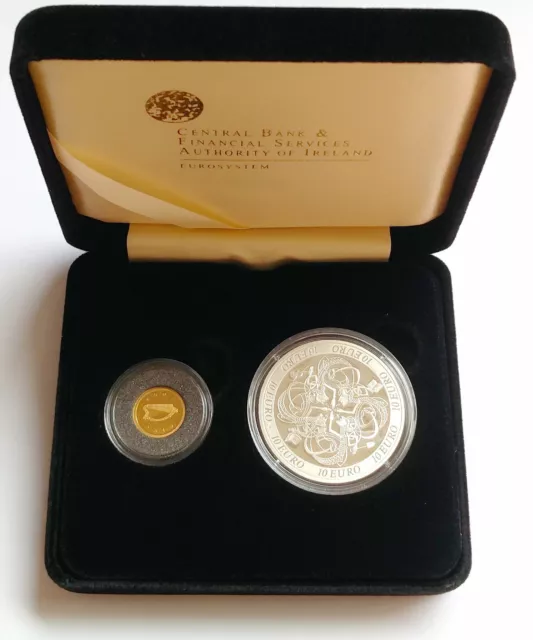 Ireland 2007 Euro coin set, Celtic Culture, 20 gold and 10 silver New Perfect