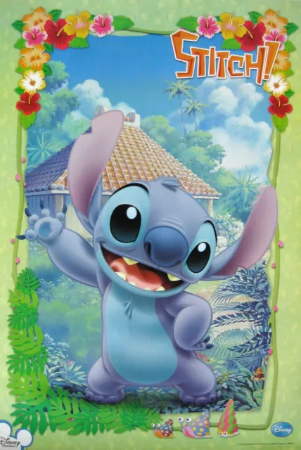 DISNEY STITCH WITH YUNA ON TOP POSTER FROM ASIA -Lilo & Stitch,  Experiment 626