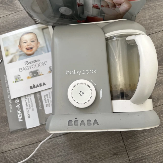 Beaba Babycook Solo BEA010A Gray White Portable Corded Electric Baby Food Maker