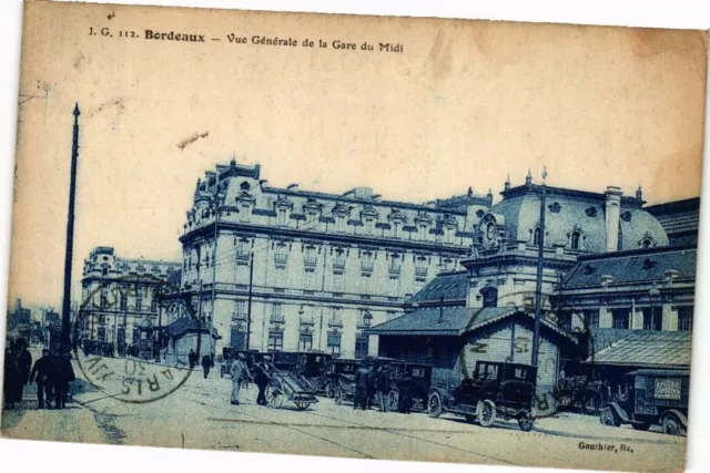 CPA BORDEAUX-Vue Générale de la Gare du Midi (177165)