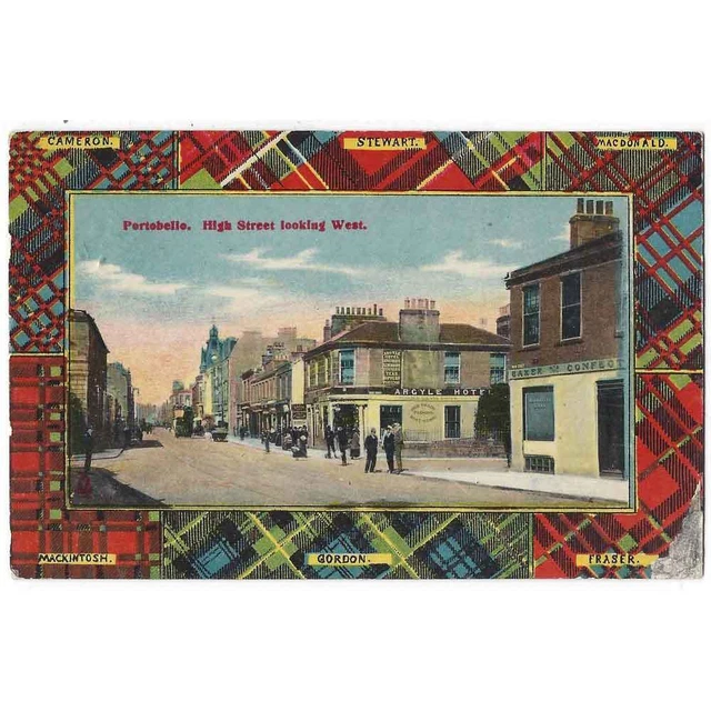 PORTOBELLO High Street Looking West, Postcard by Woolstone Postally Used 1912
