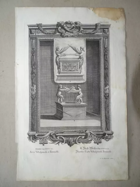 Bundeslade n. Torniell Buch Mose Scheuchzer Bibel Physica Sacra Kupferstich1735