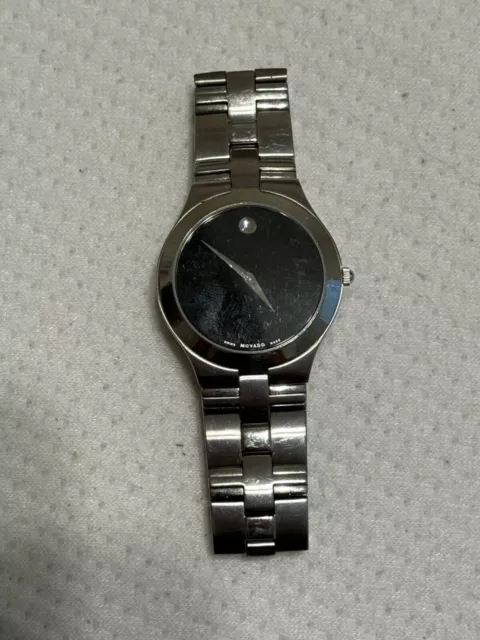 MOVADO MEN'S MUSEUM Watch Quartz Stainless Steel Sapphire Crystal $100. ...