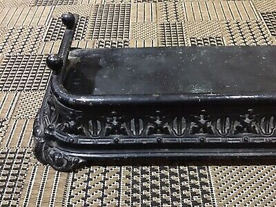 Vintage Cast Iron Fireplace Hearth 132 x 30 x 12cm high approx. 2