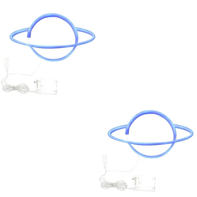 2 PACK LED Neon Light Signs for Wall Decor Lights Night Lamp £29.68