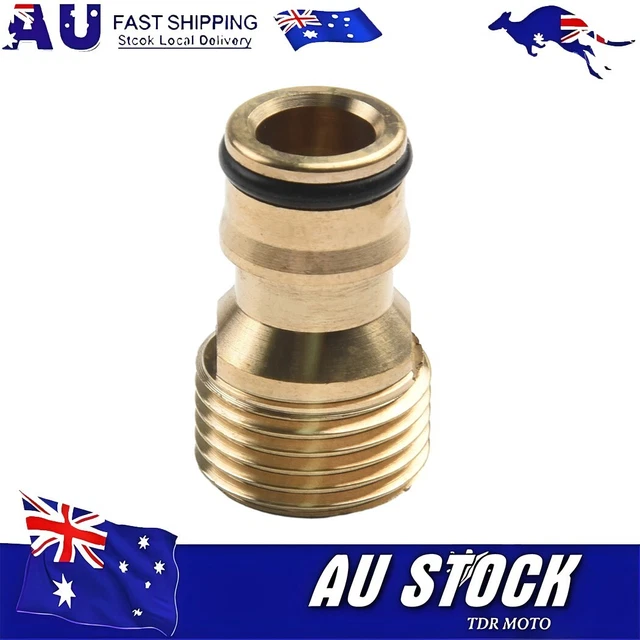 5x Brass Tap Adaptor Male 1/2” BSP 12mm External Thread Fitting Hose Quick