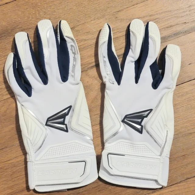Easton Ghost Fastpitch Softball Batting Gloves Adult Women's XL White/Navy