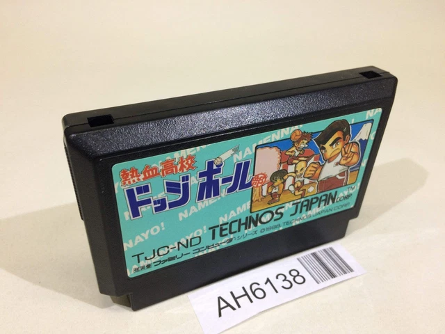 AH6138 NEKKETSU KOUKOU Dodgeball Bu Kunio Kun NES Famicom Japón