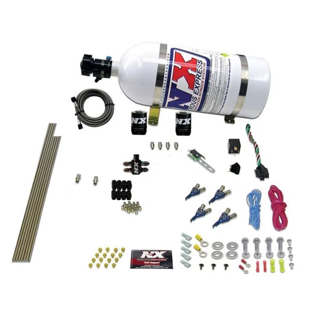 Nitrous Express 4 Cyl Benzina Efi Kit (50-250HP) W/10lb Bottiglia - 80004E