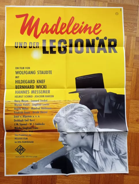 MADELEINE UND DER LEGIONÄR Filmplakat A1 EA alte Fsk Knef Wicki UFA TOPP