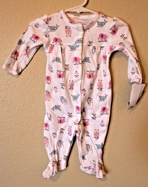 Carter's Little Planet Organic Cotton Sleeper Pajamas Infant Baby Girl 3 Months