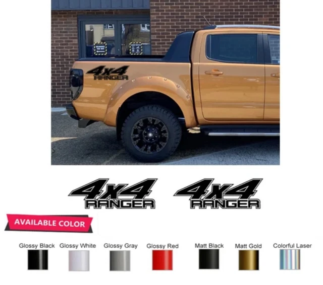 FOR FORD RANGER WILDTRACK 4x4 Side Rear Stickers Vinyl Decals Sport ...