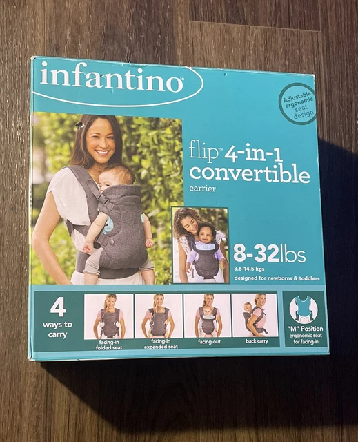 Infantino Flip 4-in-1 Convertible Baby Carrier /Gray (200-183)