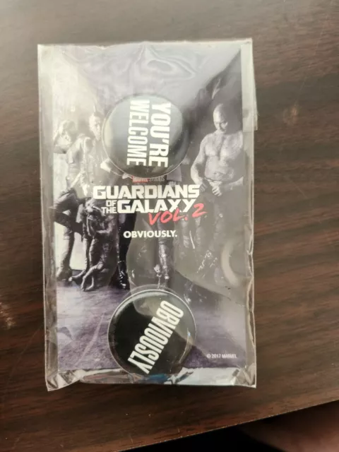 New Unopened GUARDIANS OF THE GALAXY Vol. 2 MARVEL STUDIOS movie PIN set 2017