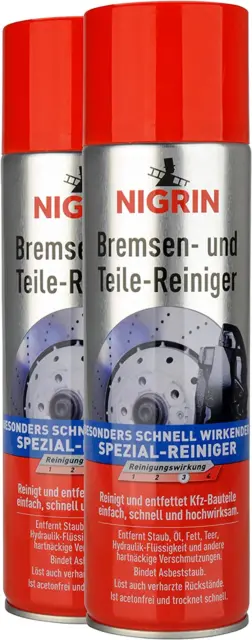 NIGRIN Bremsenreiniger, Motor-Teilereiniger, Zur Entfettung Von Bremsen-, Motor-