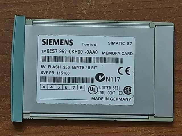 Carte mémoire Siemens S7 Type : 6ES7 952-0KH00-0AA0 - Occasion en très bon...