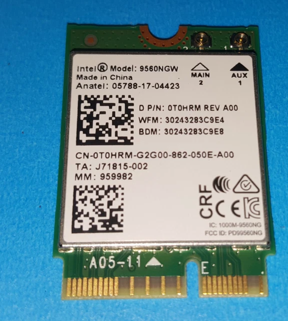 HPDL for Intel 7260HMW Dualband Wireless-AC 7260 867 Mbit F5T7 PCI-E