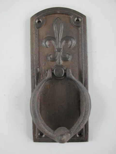 9977800 Heurtoir de Porte Vintage Fer Rustique Stylisé Lily Braun 20x8x4cm