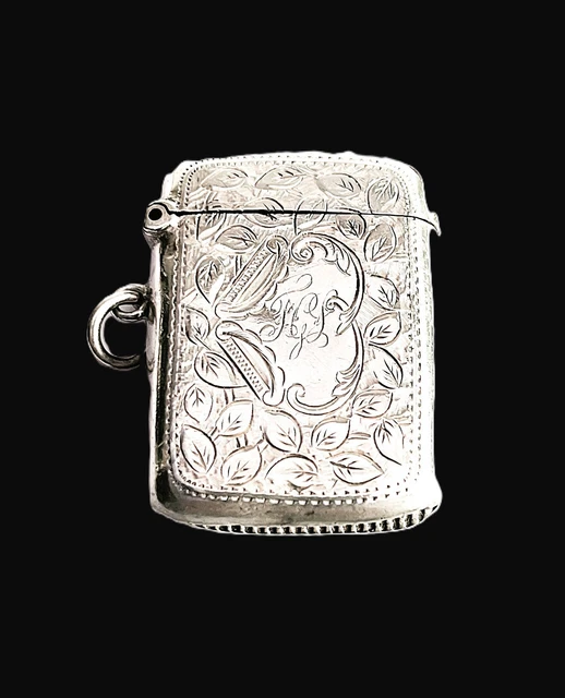 Cigarette & Vesta Cases, Sterling Silver (.925), Silver, Antiques