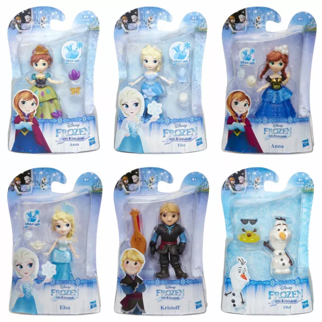 Disney Frozen Little Kingdom 3" Dolls (Choose from Anna, Elsa, Kristoff & Olaf)