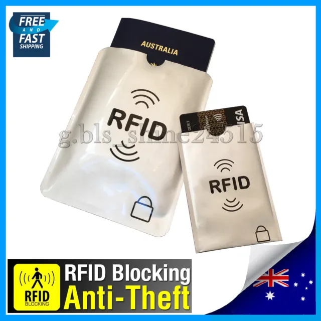 RFID Blocking Secure Sleeve Passport Credit Card AntiScan Protect Case Holder