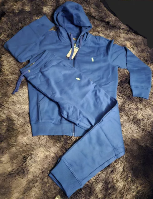 Blue polo sales jogging suit