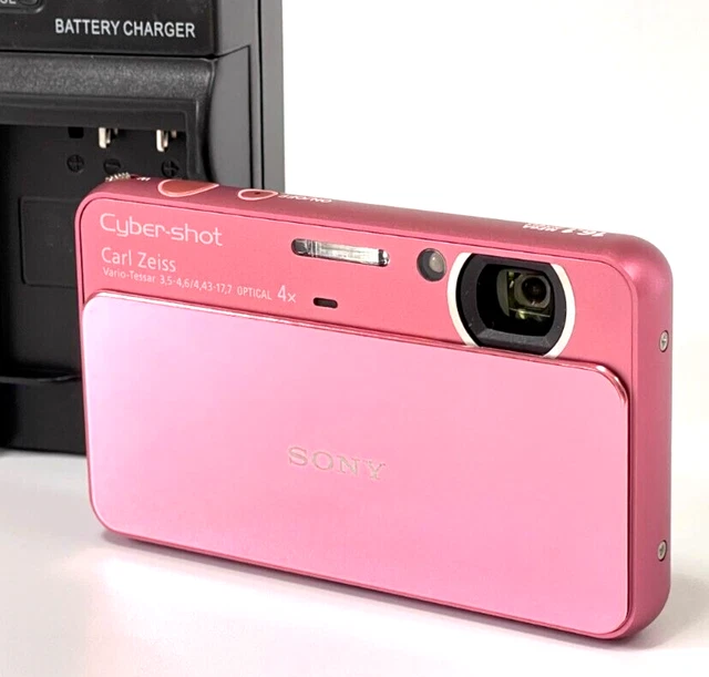 [Near Mint] SONY Cyber Shot DSC-T110 16.1MP Digital Camera Pink 4x zoom w/ 4GB 2