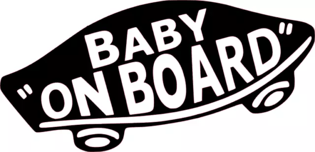 Calcomanía de vinilo pegatina a bordo para bebé automóvil niños ventana interior parachoques niño furgonetas logotipo