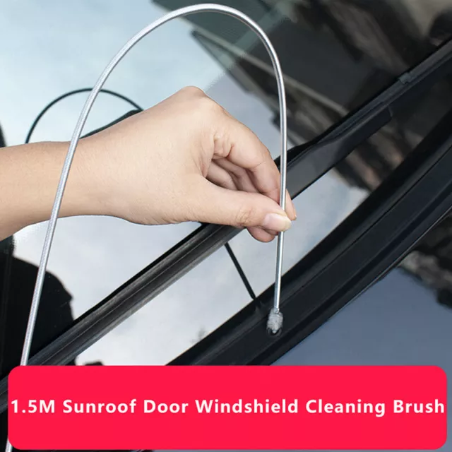 Car Sunroof Door Windshield Cleaning Brush Drain Hole Blocked Auto Drain P..b
