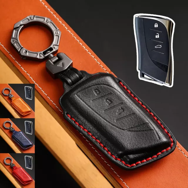 Real Leather Car Key Case Cover For Lexus ES LC LS UX UX200 LS500 LC500 ES300h