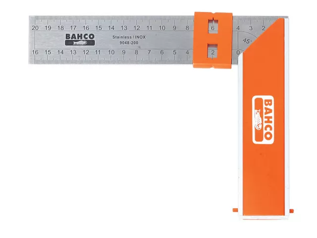 Bahco 9048-300 Aluminium Block & Steel Try Square 300mm (12in) BAH9048300